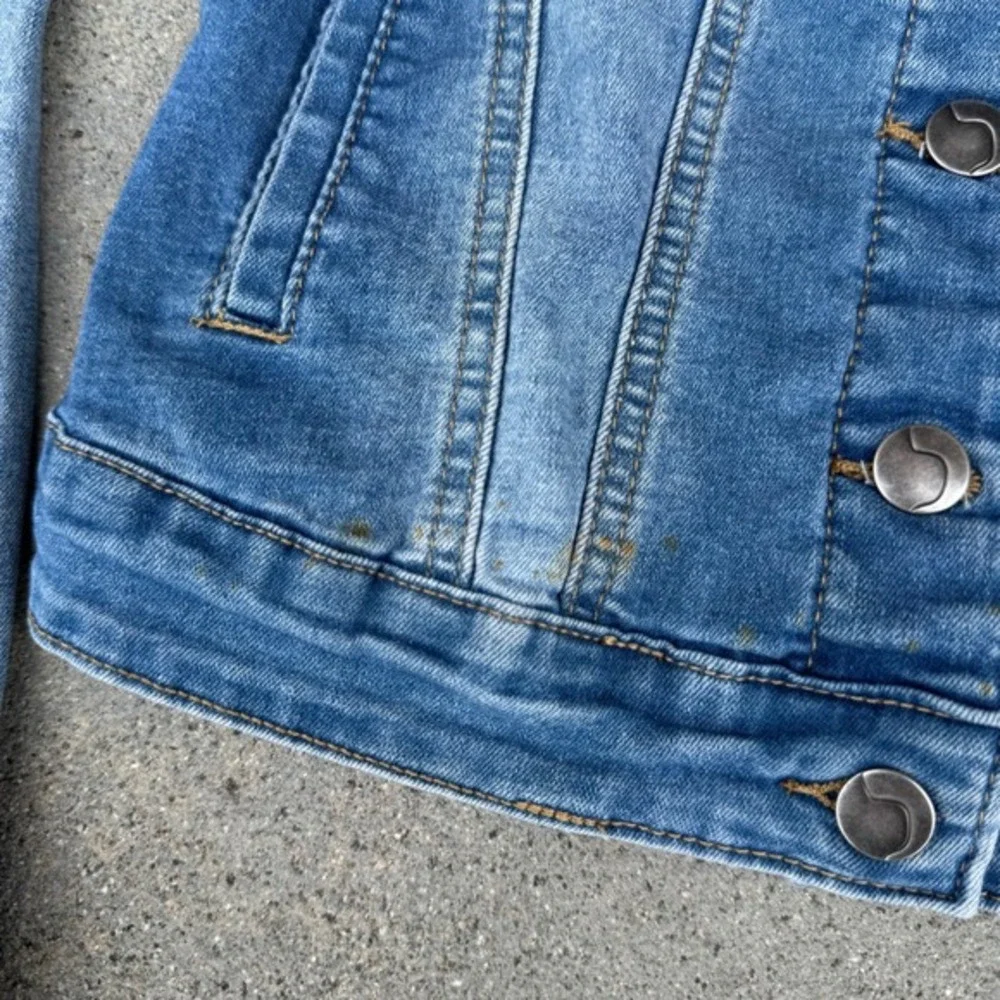 Joes Jeans Kids Denim Jacket Medium Wash Blue Button Front Size M‎ 8-10